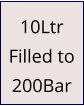 10Ltr Filled to 200Bar